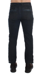 Costume National Blue Cotton Slim Pants Denim Jeans - W34 - Jeans