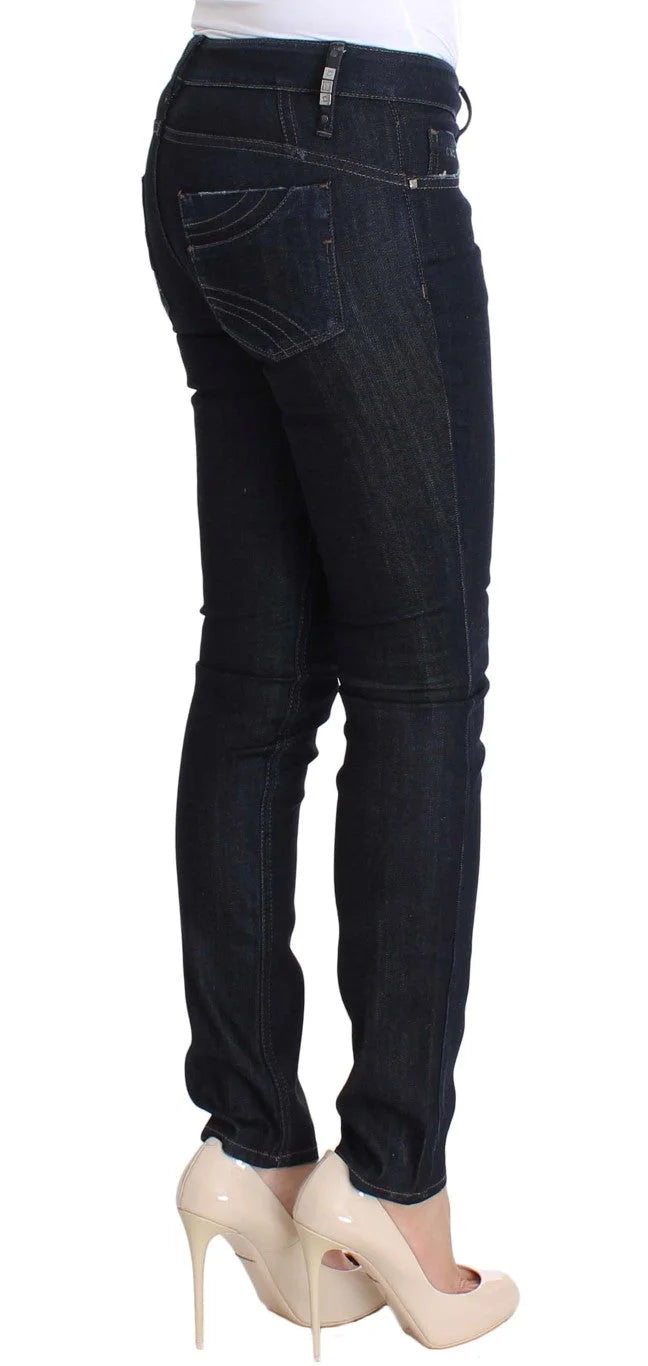 Costume National Blue Cotton Stretch Slim Fit Jeans - W26 - Jeans