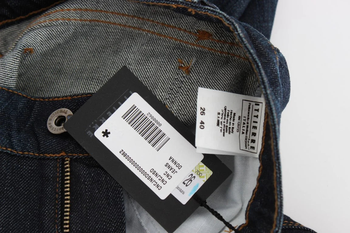 Costume National Blue Cotton Stretch Slim Fit Jeans - W26 - Jeans