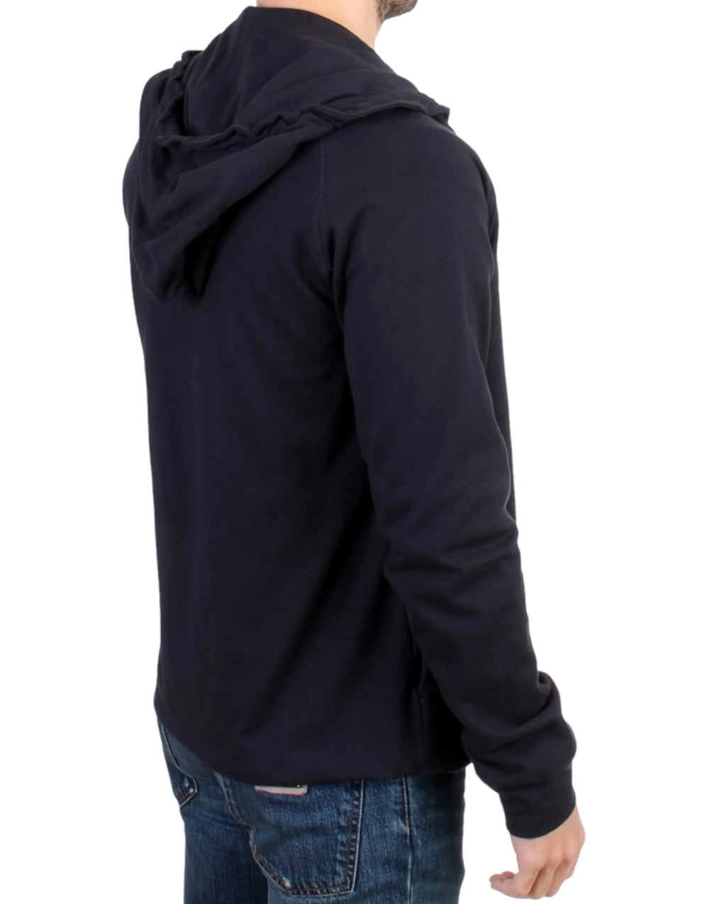 Costume National Blue hooded cotton sweater - Hoodies