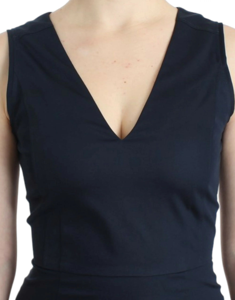 Costume National Blue pencil cotton dress - IT40|S - Dresses