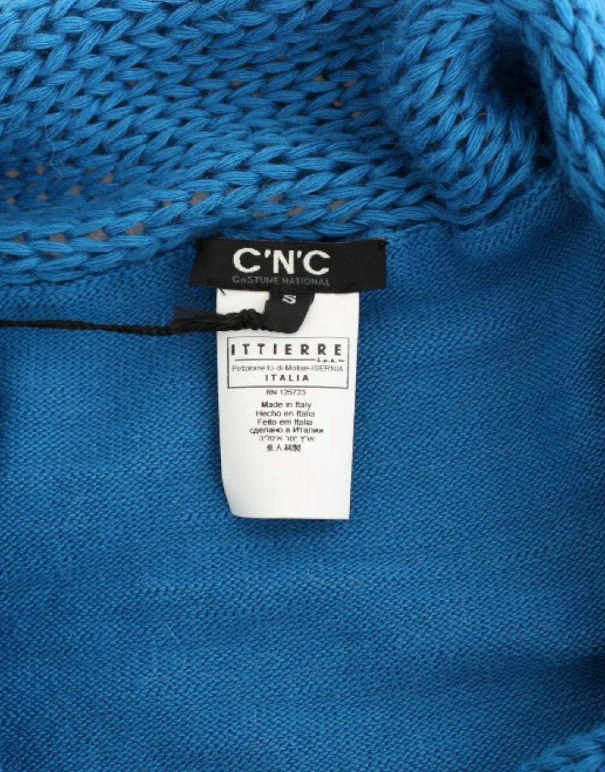 Costume National Blue scoopneck sweater - S - Sweaters