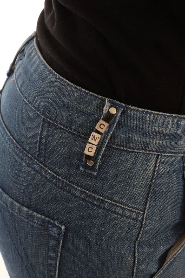 Costume National Blue Wash Cotton Slim Denim Jeans - W26 - Jeans