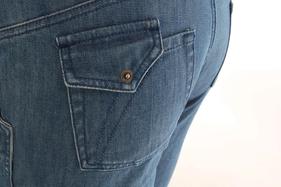 Costume National Blue Wash Cotton Slim Denim Jeans - W26 - Jeans