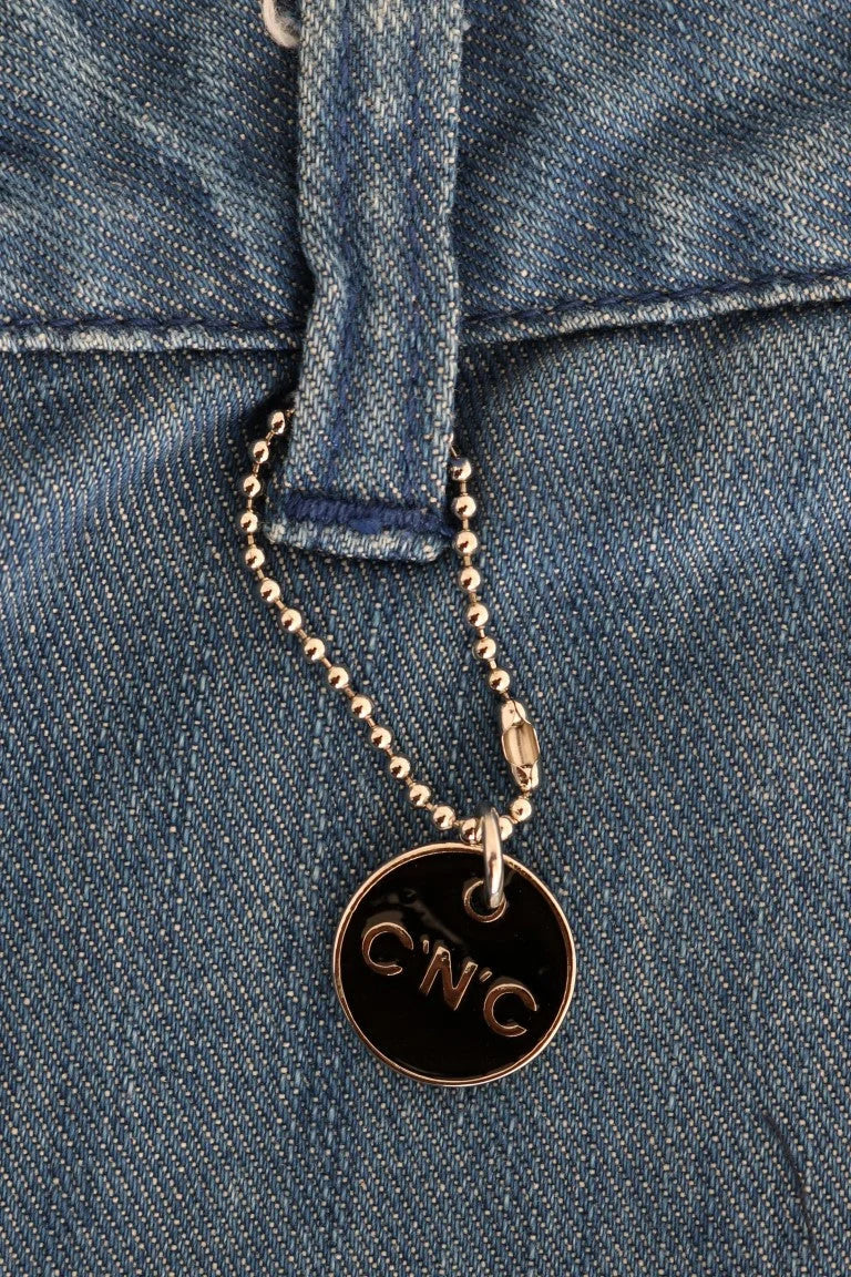 Costume National Blue Wash Cotton Slim Denim Jeans - W26 - Jeans