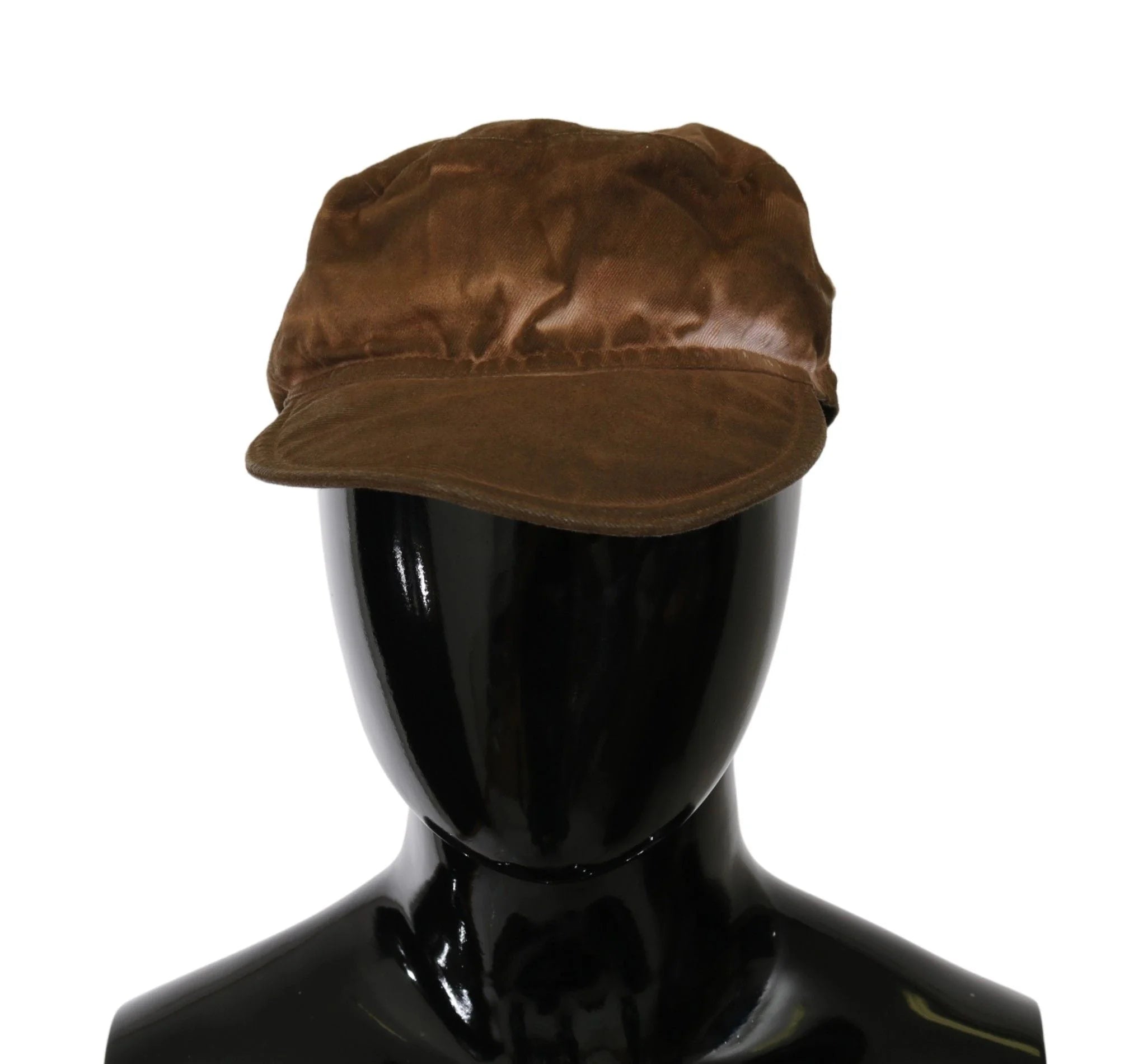 Costume National Brown Newsboy Beret Cabbie Fedora Hat - 57 cm|S - Flat Caps
