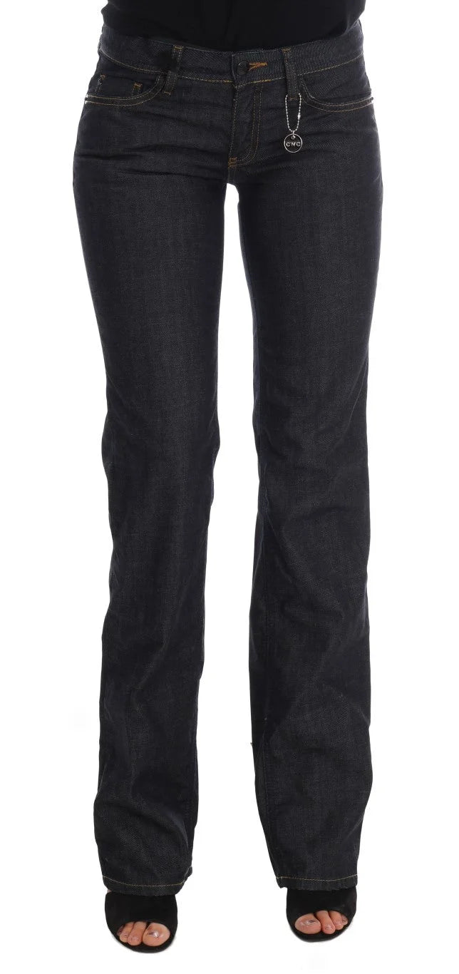 Costume National Dark Blue Cotton Classic Fit Jeans - W26 - Jeans