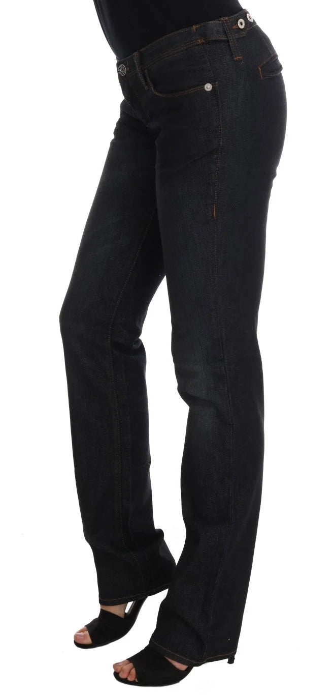 Costume National Dark Blue Cotton Slim Fit Jeans - W26 - Jeans