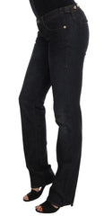 Costume National Dark Blue Cotton Slim Fit Jeans - W26 - Jeans