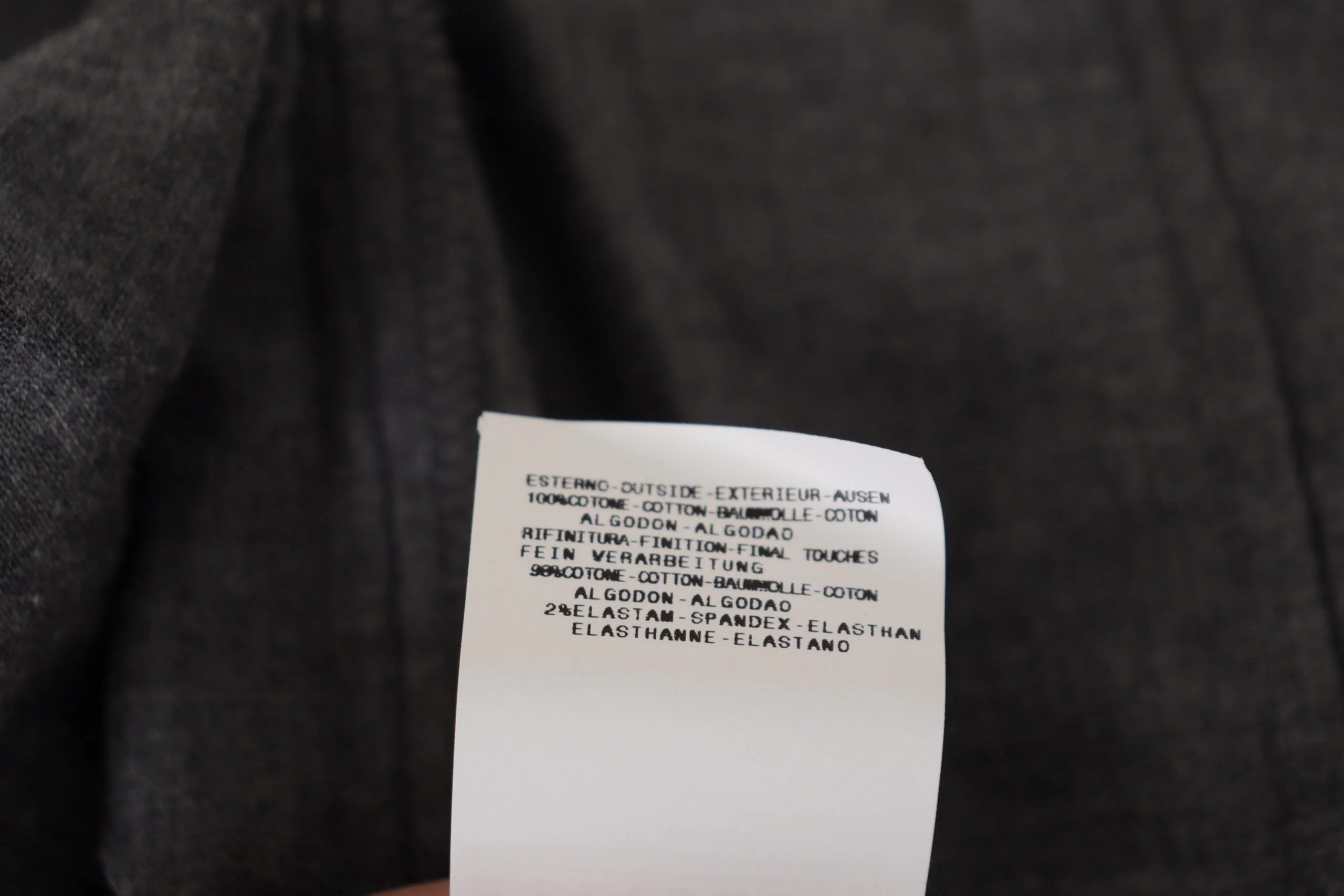 Costume National Dark Gray Cotton Casual Mens Shirt - IT44 | XS - Shirts