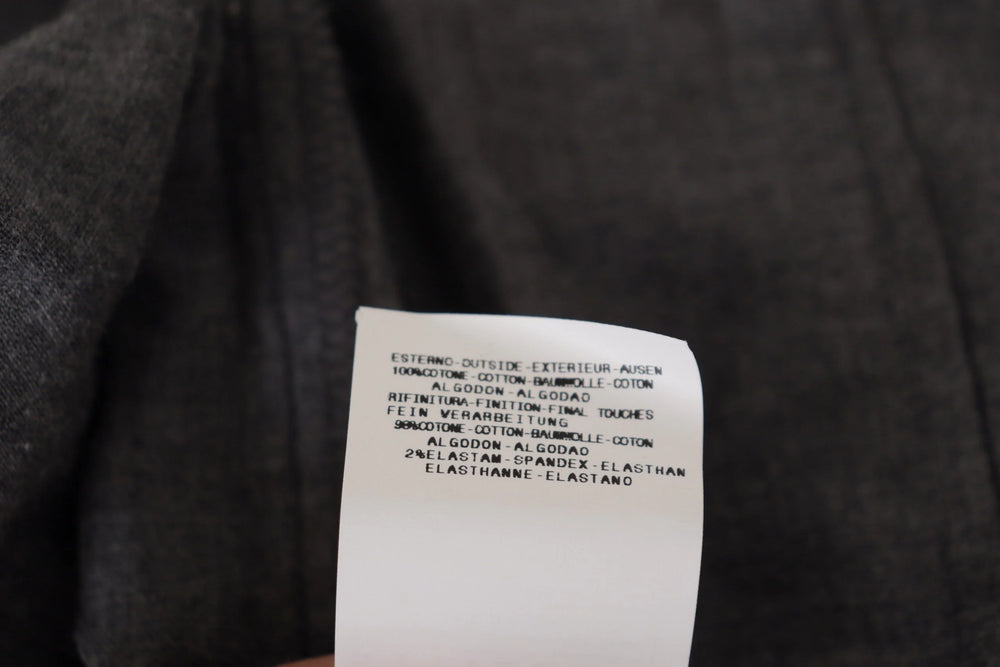 Costume National Dark Gray Cotton Casual Mens Shirt - IT44 | XS - Shirts