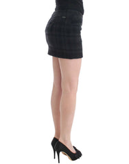 Costume National Gray checkered mini skirt - IT40|S - Skirts