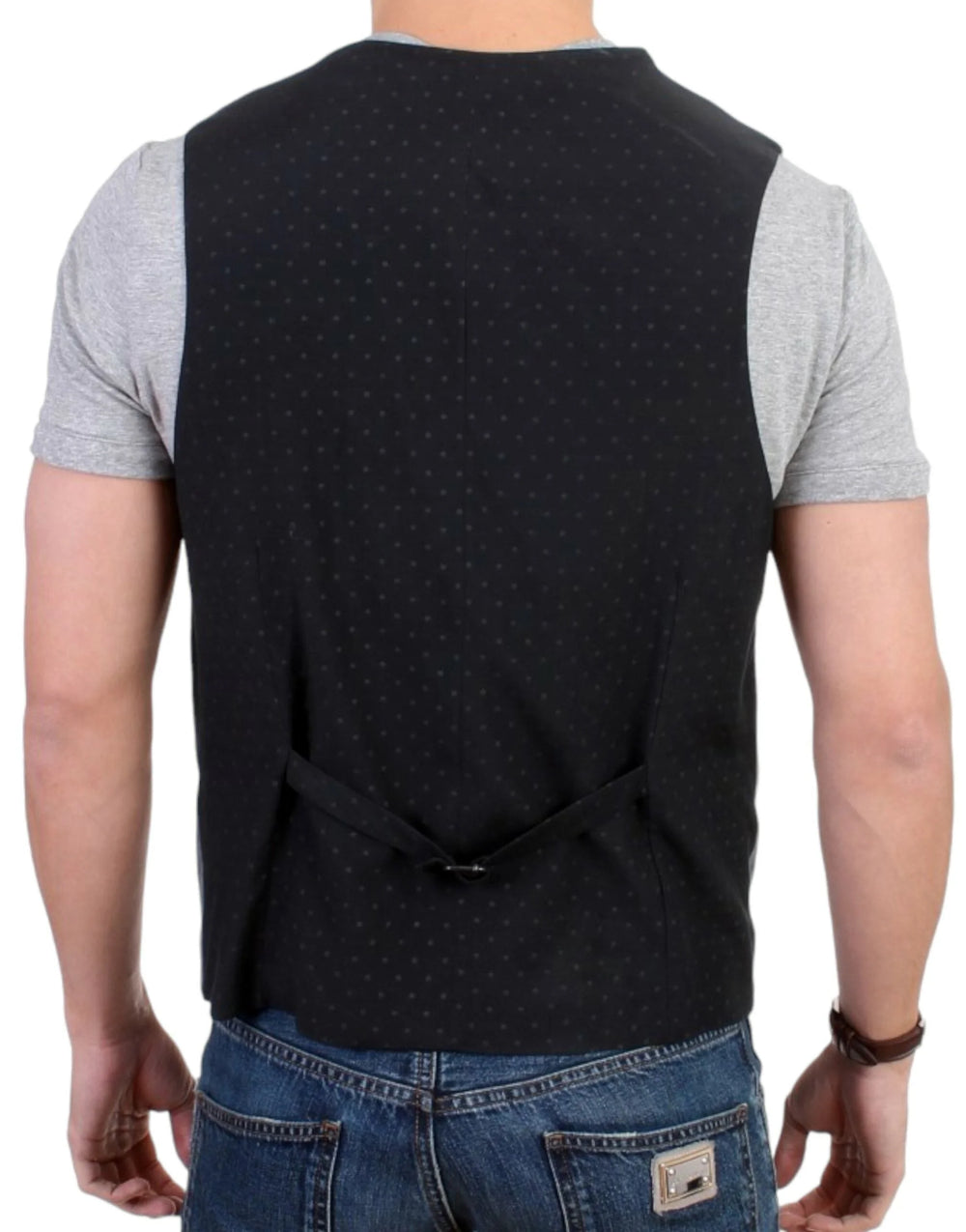 Costume National Gray cotton blend casual vest - IT48 | M - Vests