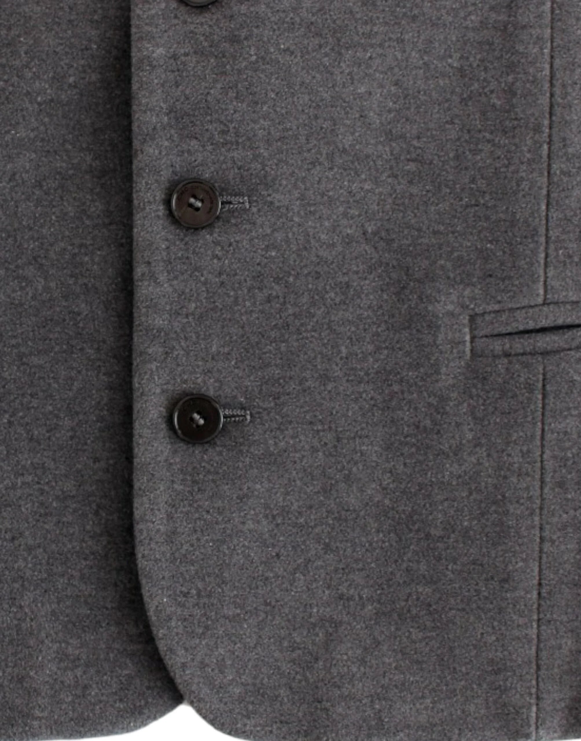 Costume National Gray cotton blend casual vest - IT48 | M - Vests