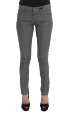 Costume National Gray Cotton Blend Slim Fit Jeans - W26 - Jeans