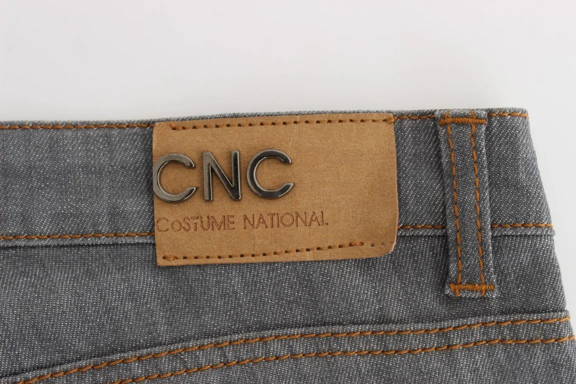 Costume National Gray Cotton Regular Fit Denim Jeans - W26 - Jeans