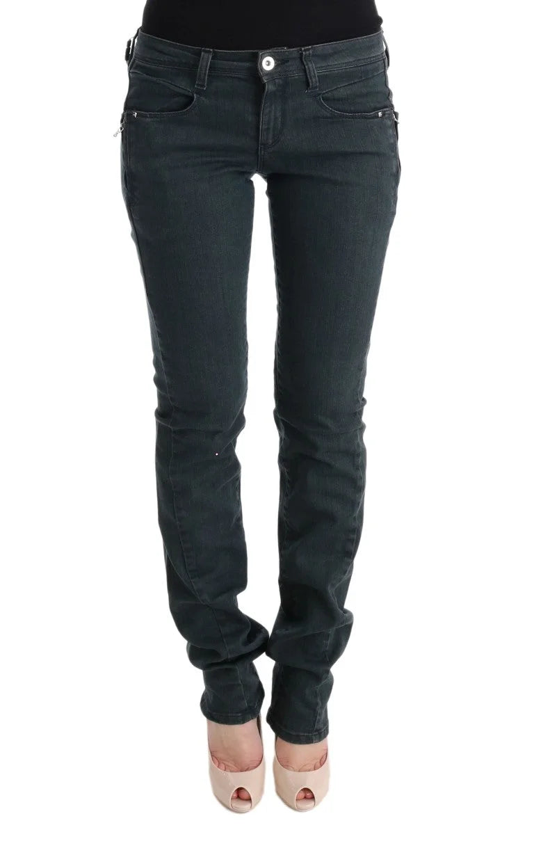 Costume National Gray Cotton Superslim Denim Jeans - Jeans