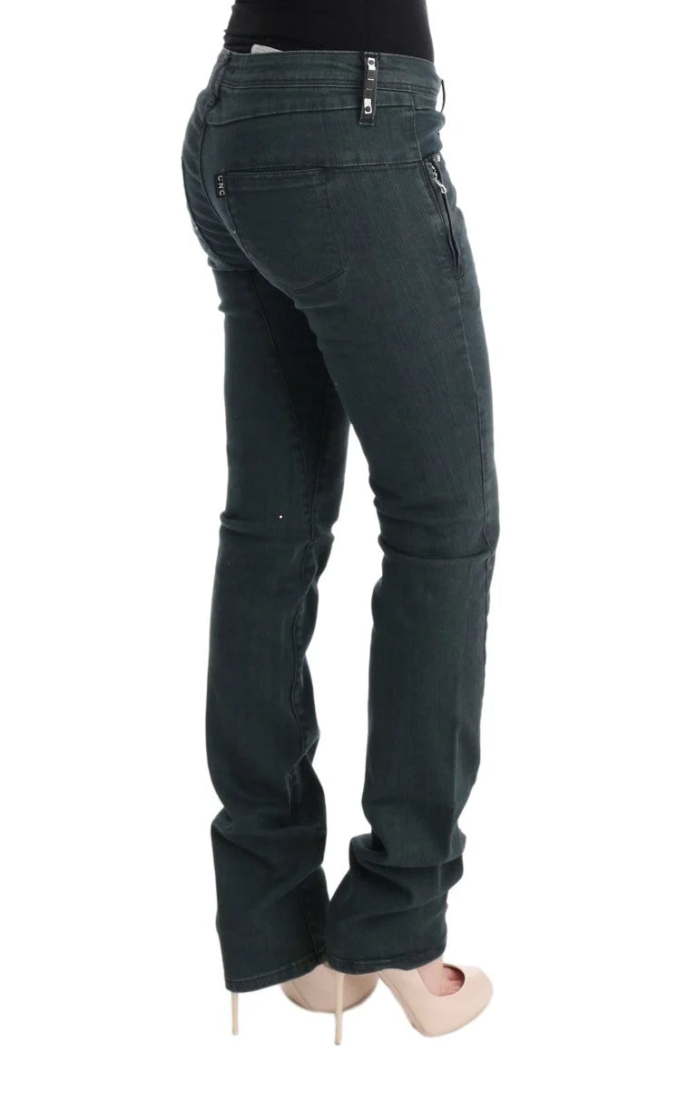 Costume National Gray Cotton Superslim Denim Jeans - Jeans