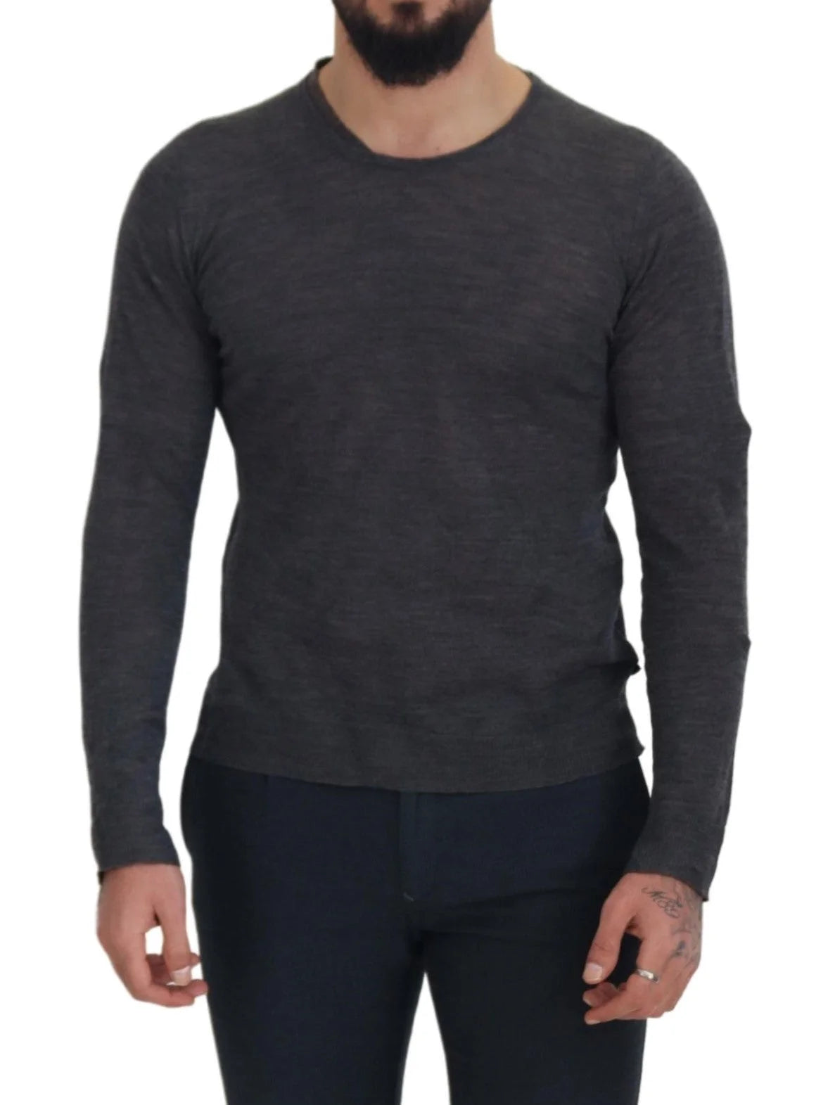 Costume National Gray Crewneck Pullover Sweater - IT48 | M - Sweaters