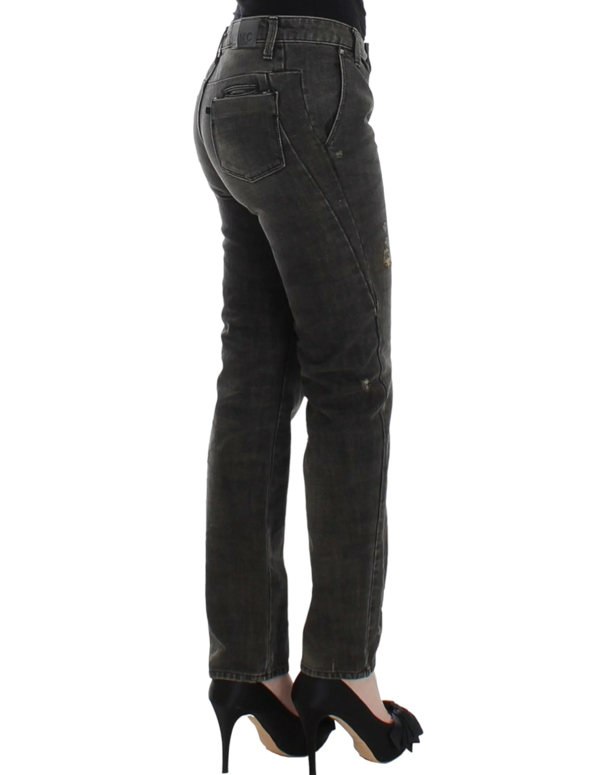 Costume National Gray distressed jeans - W26 - Jeans