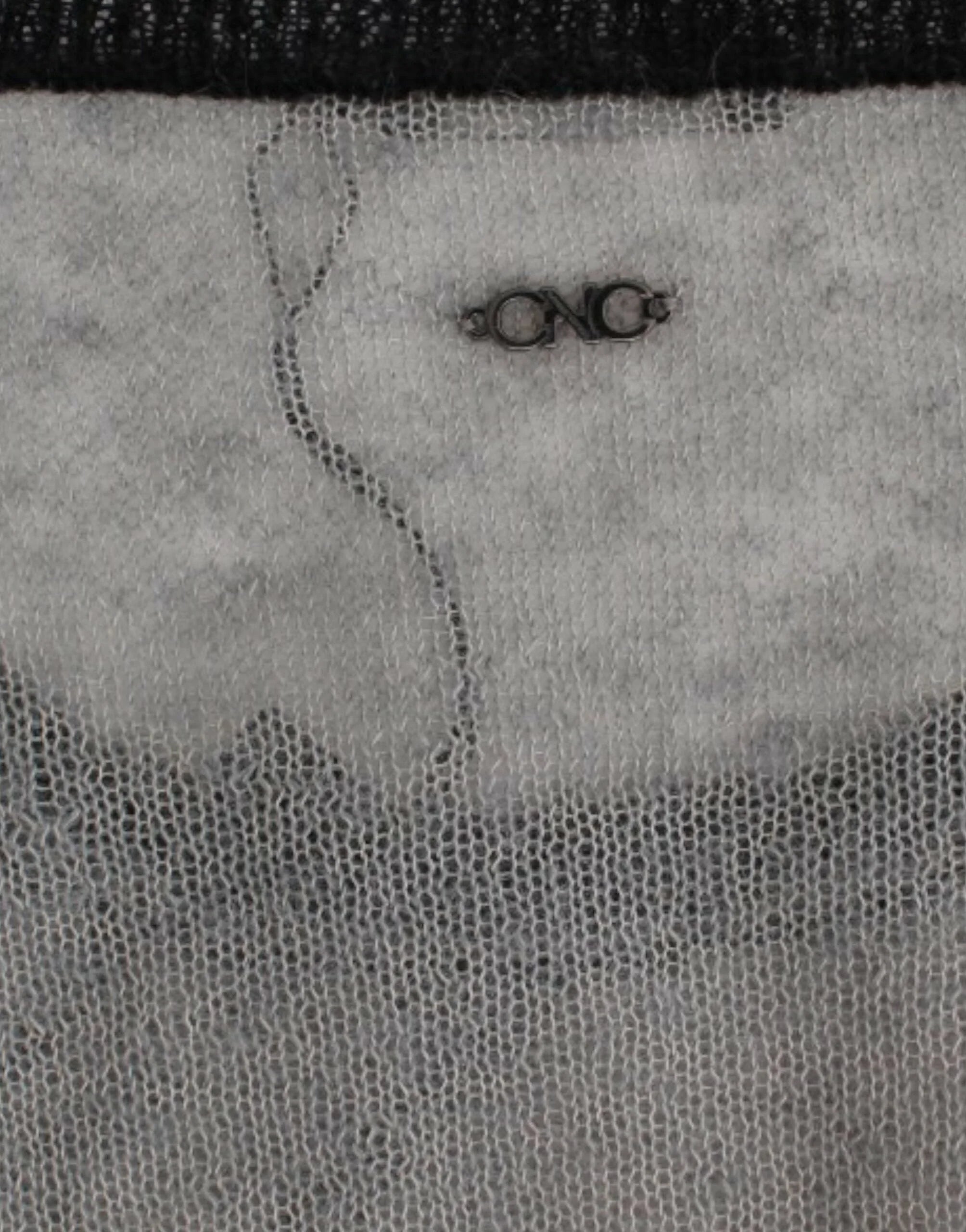 Costume National Gray embellished asymmetric sweater - L - Sweaters