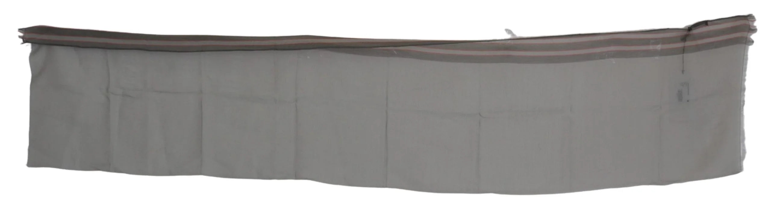 Costume National Gray Fringe Neck Wrap Cotton Scarf - Scarves & Shawls