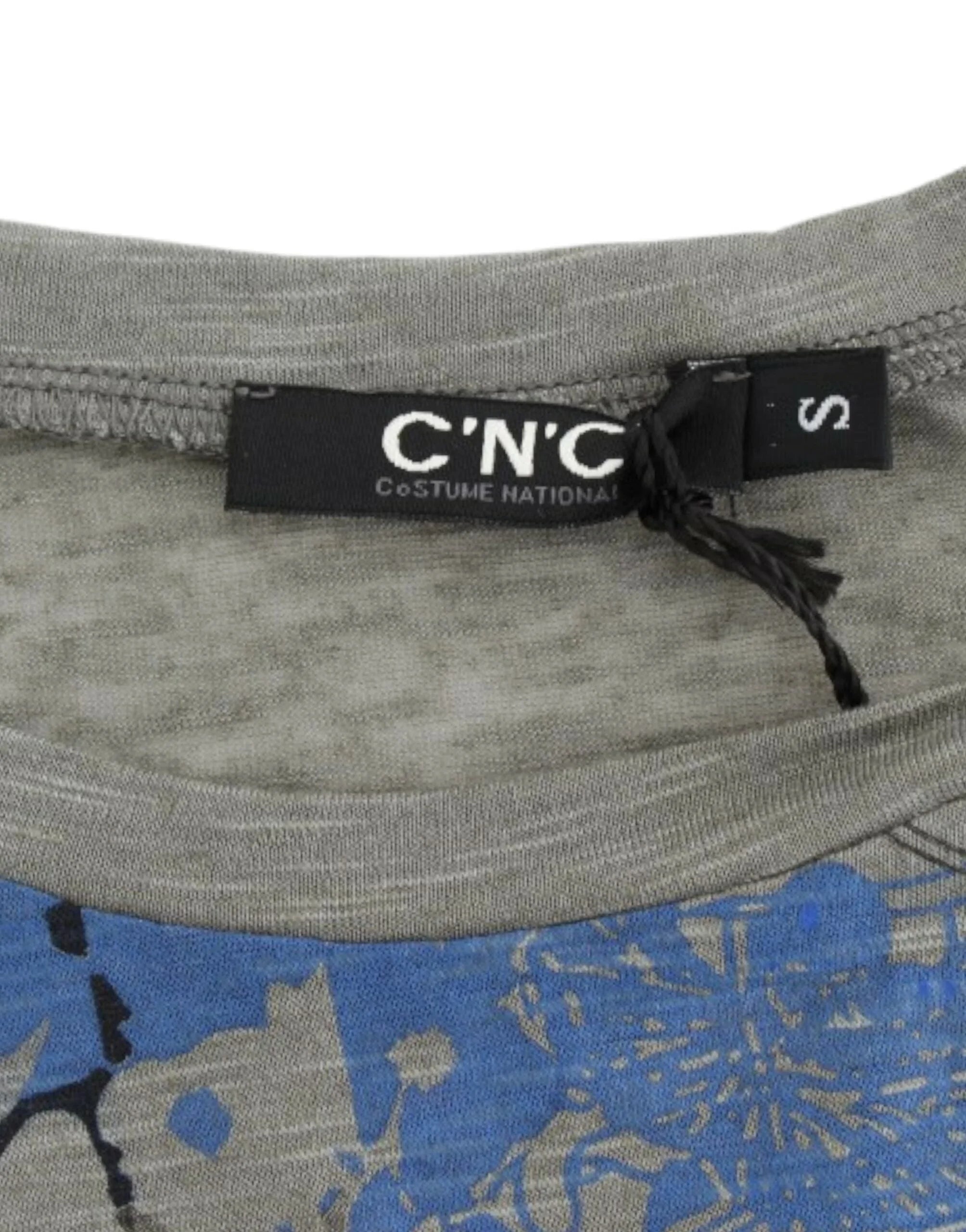 Costume National Gray print sleeveless t-shirt - T-Shirts