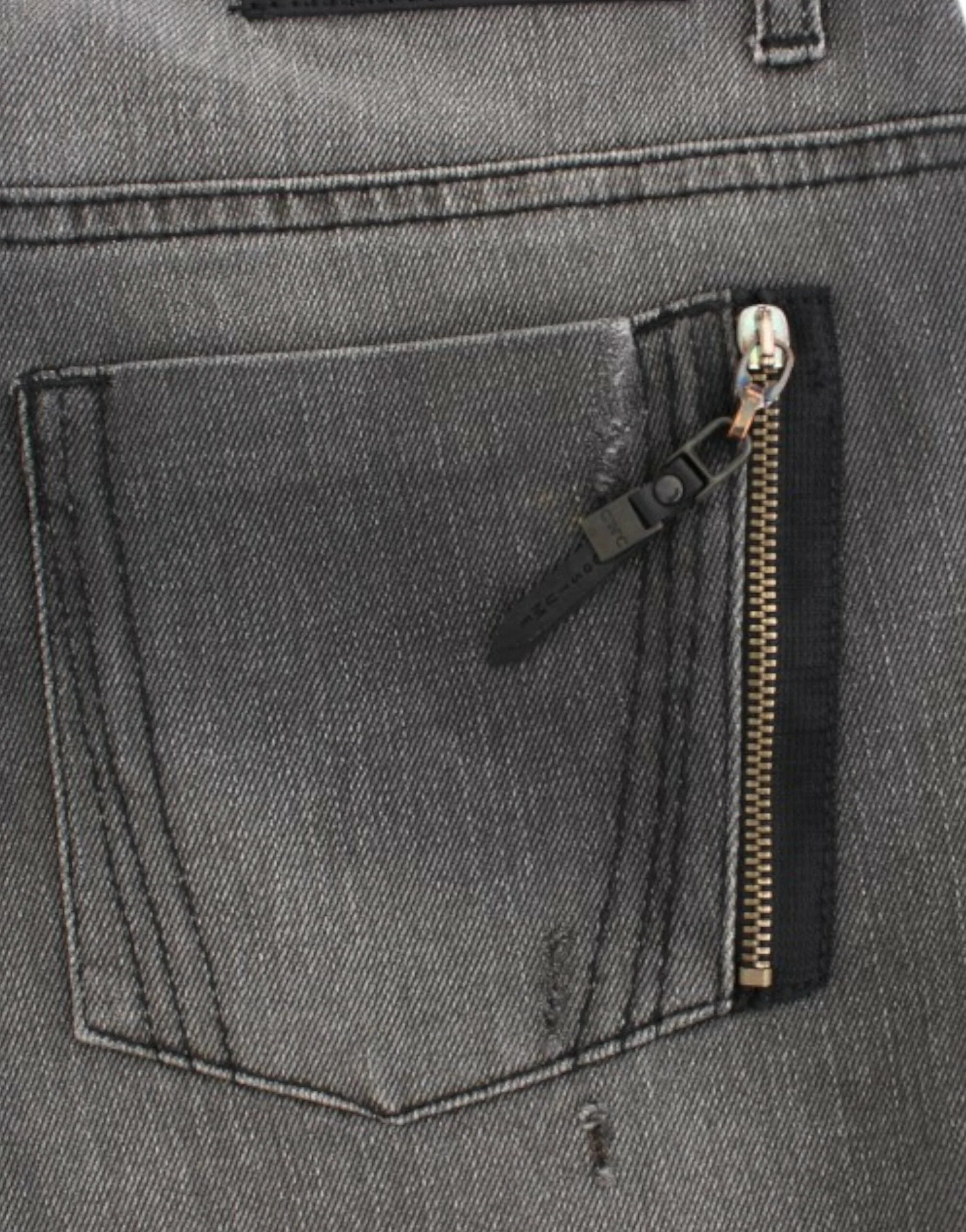 Costume National Gray straight leg jeans - Jeans