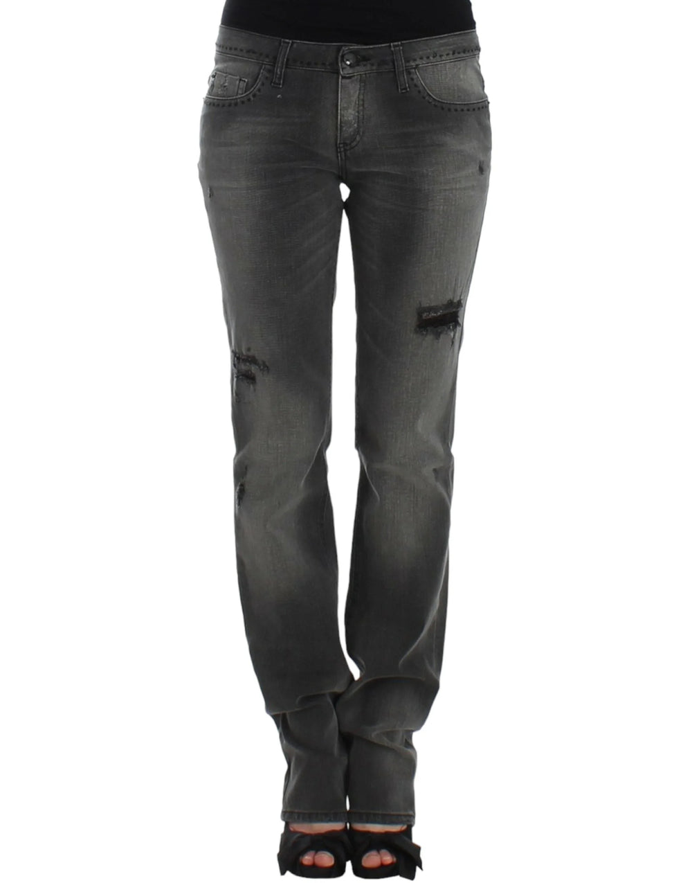 Costume National Gray straight leg jeans - Jeans
