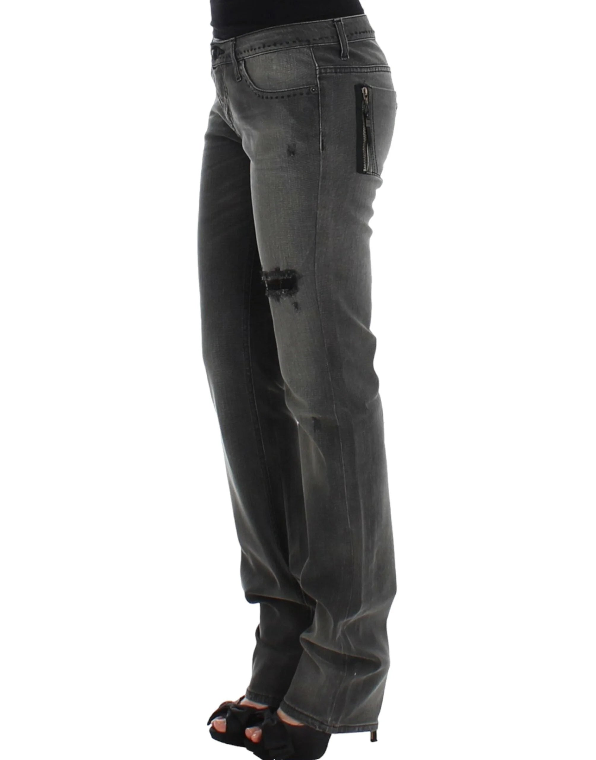 Costume National Gray straight leg jeans - Jeans