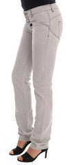Costume National Gray Wash Cotton Slim Jeans - W26 - Jeans