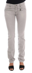 Costume National Gray Wash Cotton Slim Jeans - W26 - Jeans
