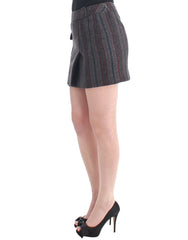Costume National Gray wool mini skirt - IT40|S - Skirts