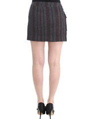 Costume National Gray wool mini skirt - IT40|S - Skirts