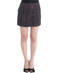 Costume National Gray wool mini skirt - IT40|S - Skirts