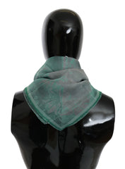 Costume National Green Silk Shawl Foulard Wrap Scarf - Scarves & Shawls