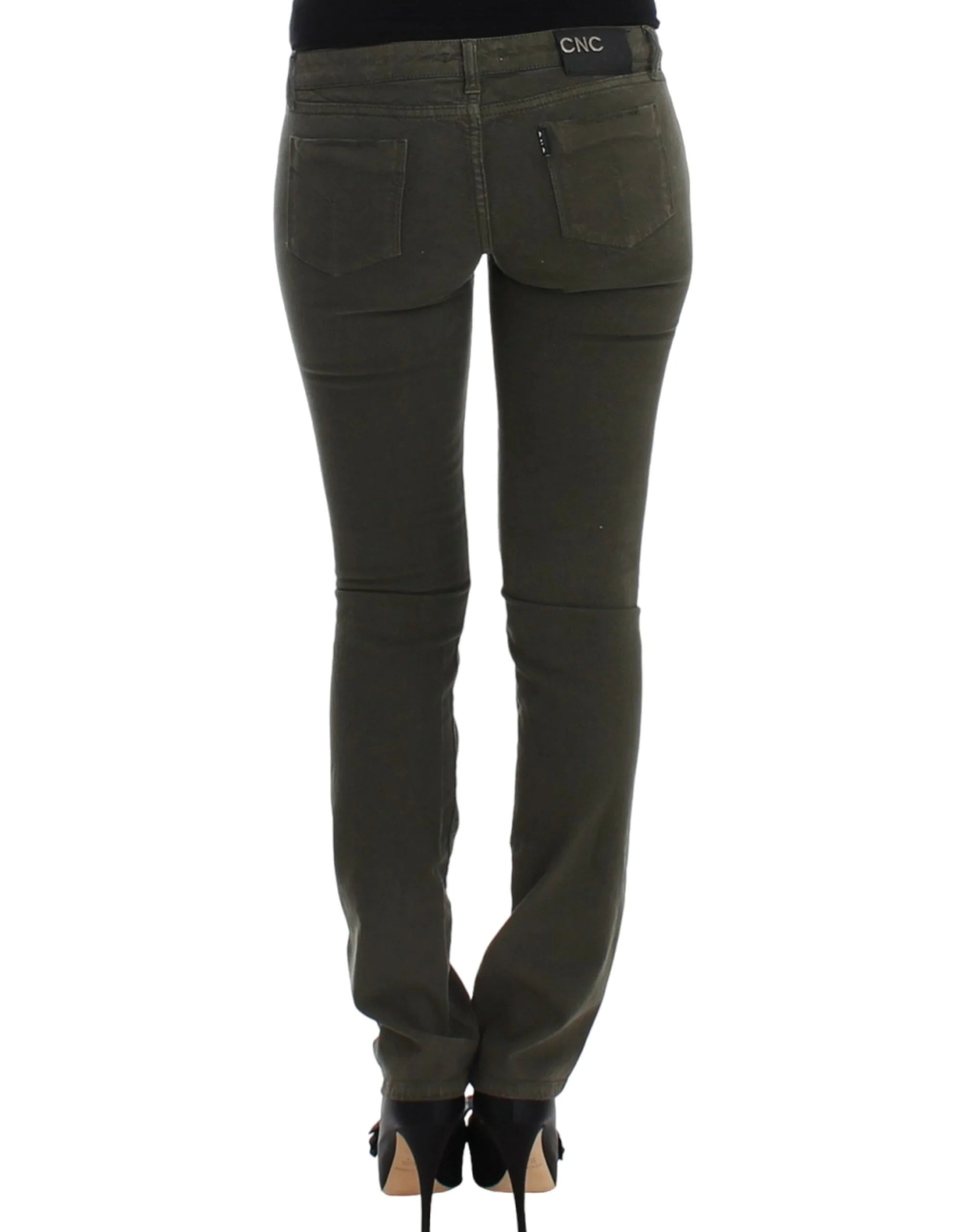 Costume National Green slim leg jeans - W26 - Jeans