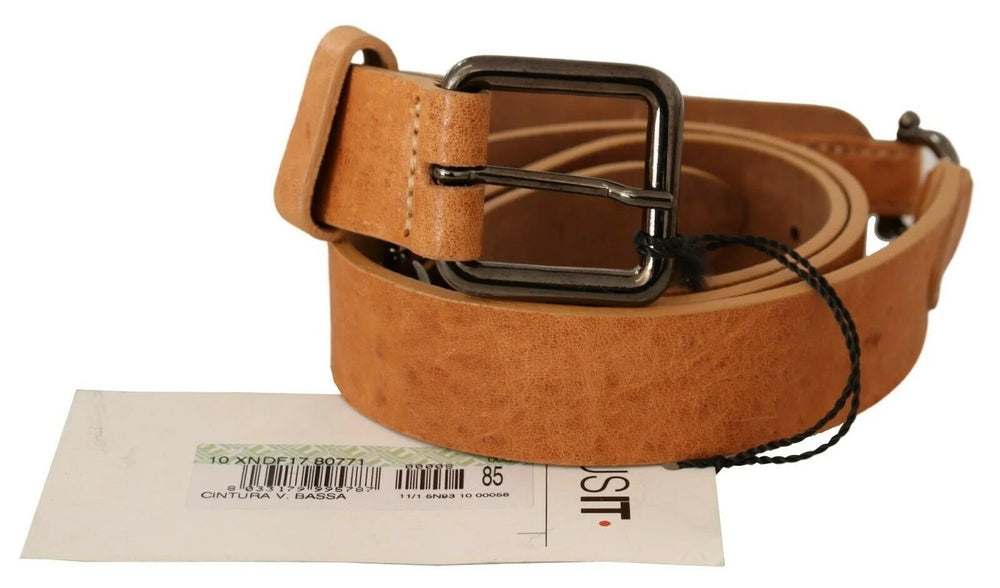 Costume National Light Brown Buckle Waist Belt - 85 cm / 34 Inches - Belts