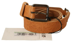 Costume National Light Brown Buckle Waist Belt - 85 cm / 34 Inches - Belts