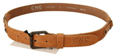 Costume National Light Brown Buckle Waist Belt - 85 cm / 34 Inches - Belts