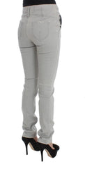 Costume National Pants Gray Cotton Blend Super Slim Fit Jeans - W26