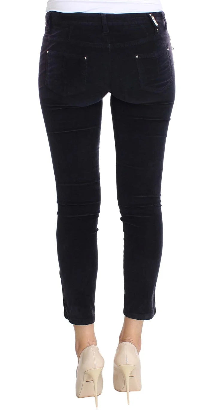 Costume National Purple Cropped Corduroys Jeans - W26 - Jeans