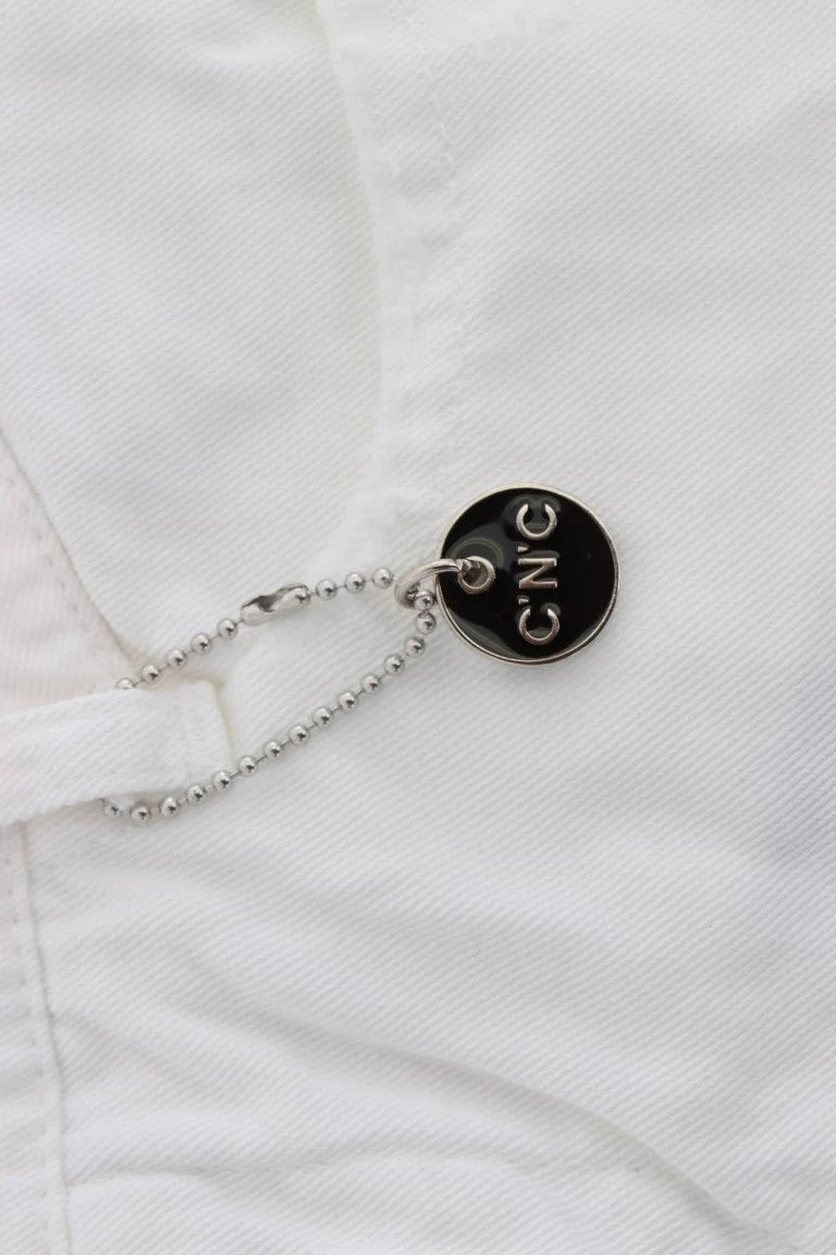 Costume National White Cotton Slim Fit Denim Bootcut Jeans - Jeans