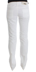 Costume National White Cotton Slim Fit Denim Bootcut Jeans - Jeans