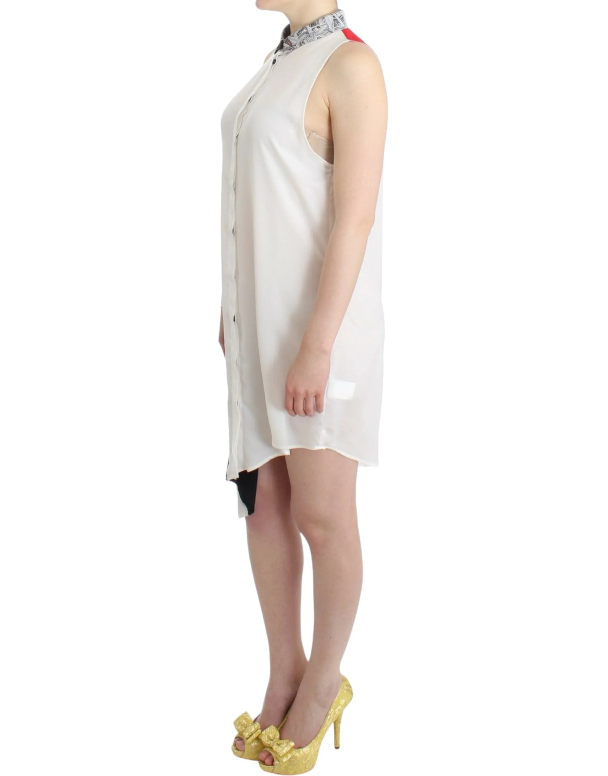 Costume National White shirt assymetric hem dress - IT46|XL - Dresses