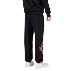 County of Milan Black Cotton Joggers (Workout Pants) - Joggers