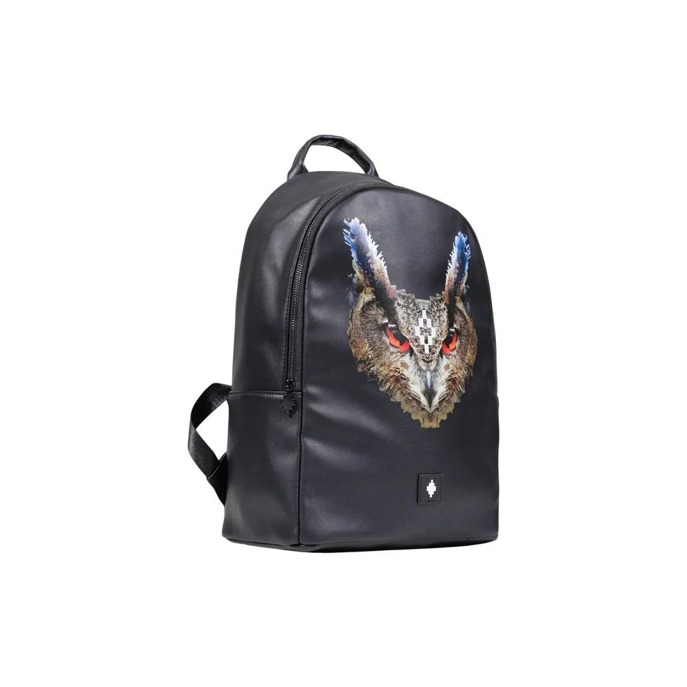 County of Milan Black Polyethylene Backpack - Backpacks