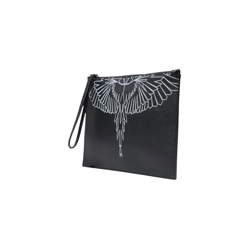 County of Milan Black Polyethylene Clutch Bag