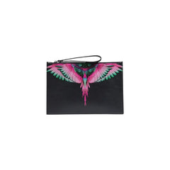 County of Milan Black Polyethylene Clutch Bag