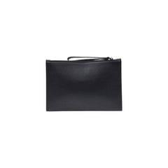 County of Milan Black Polyethylene Clutch Bag